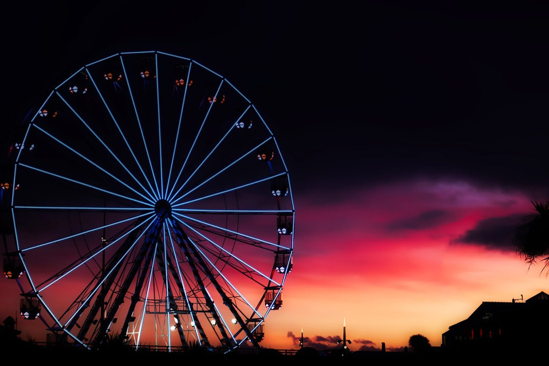 The Bournemouth Big Wheel after dark
