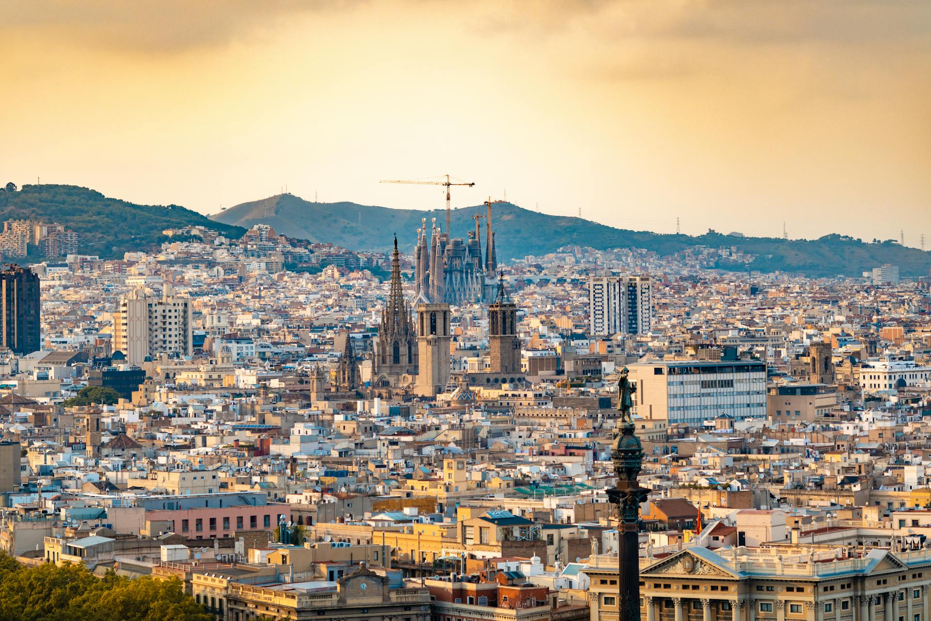 View of Barcelona skyline