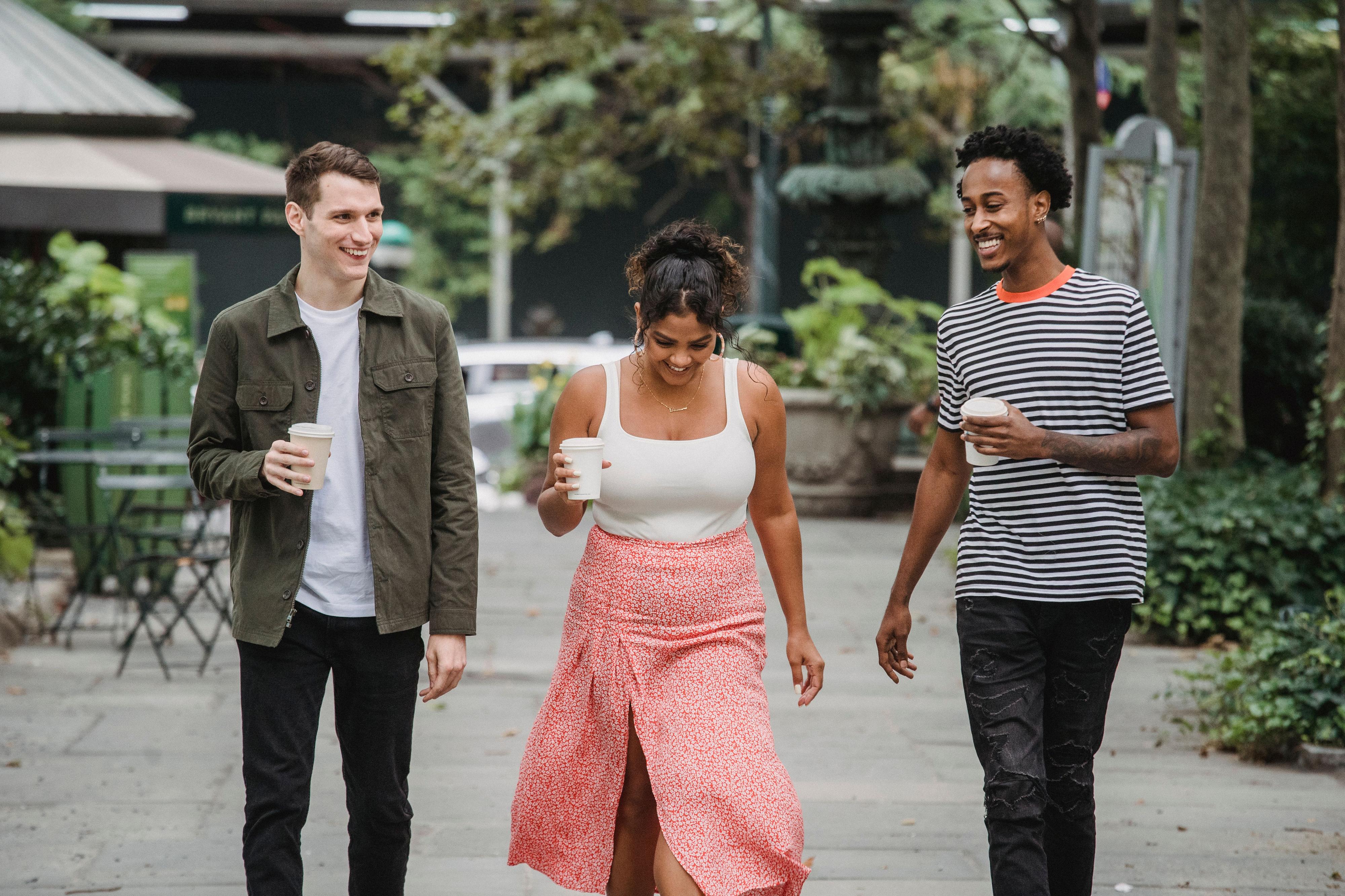 Students exploring Kennesaw, GA, and enjoying their new college community. 